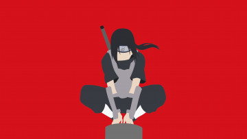 Картинка аниме naruto итачи учиха анбу