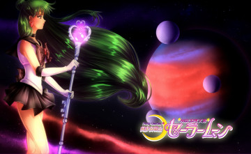Картинка аниме sailor+moon посох девушка воин pluto