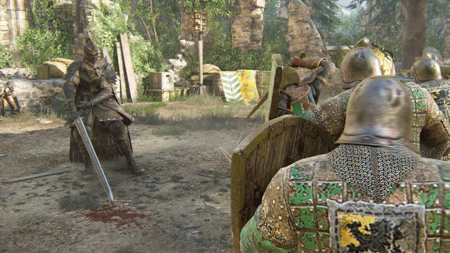 Обои картинки фото видео игры, for honor, площадка, оружие, рыцари
