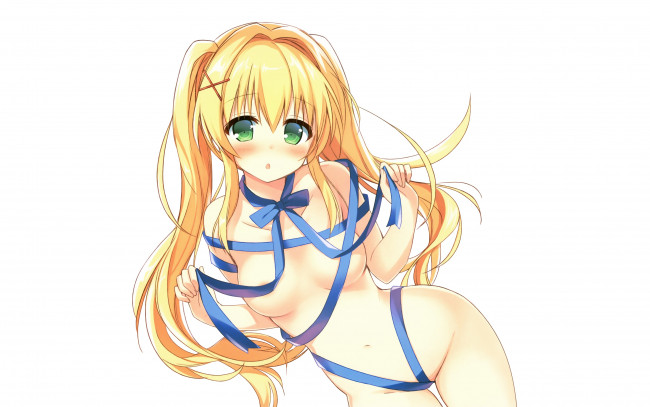 Обои картинки фото аниме, summer pockets, фон, взгляд, девушка