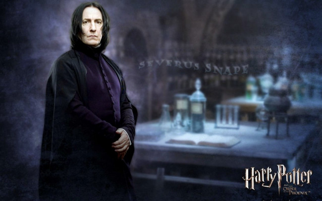 Обои картинки фото кино фильмы, harry potter and the order of the phoenix, северус, снейп, мантия, маг