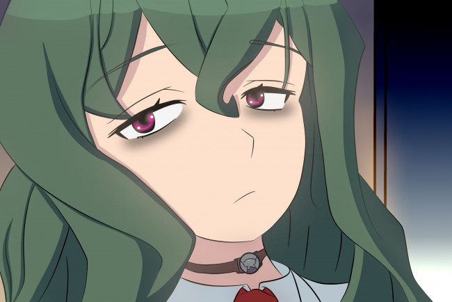 Обои картинки фото аниме, shimoneta, фон, взгляд, девушка