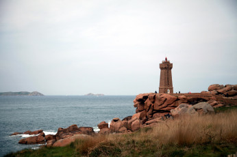 Картинка бретань франция природа маяки