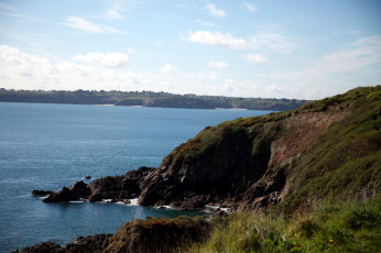 Картинка бретань франция природа побережье