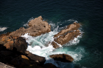 Картинка бретань франция природа побережье