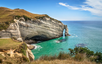 Картинка cape+farewell+arch new+zealand природа побережье cape farewell arch new zealand
