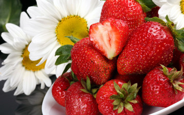 Картинка еда клубника +земляника