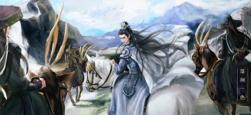 Картинка рисованное кино +мультфильмы люди всадники