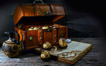 Картинка еда конфеты +шоколад +мармелад +сладости кувшин сундук