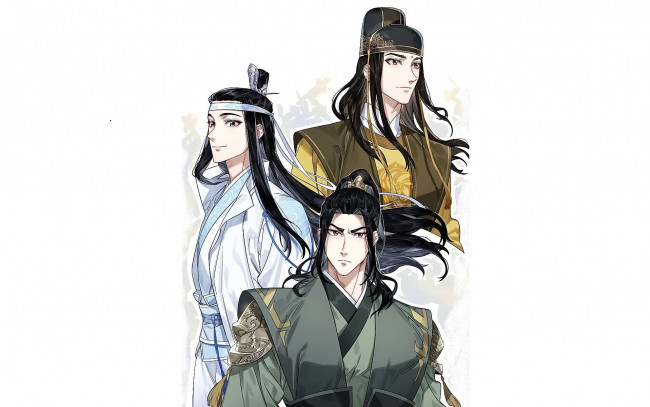 Обои картинки фото аниме, mo dao zu shi, цзинь, гуанъяо, лань, сичэнь, не, минзюэ