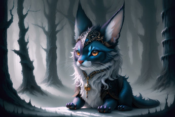 Картинка фэнтези существа нейросети графика нейроарт ai art нейронные сети рисунки нейро искусство