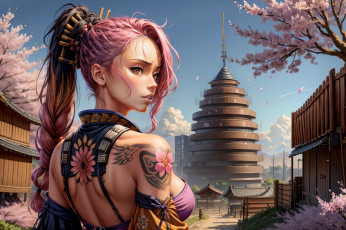 Картинка аниме город +улицы +интерьер +здания нейросети графика нейроарт ai art нейронные сети рисунки нейро искусство