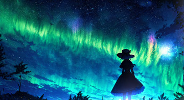 Картинка аниме пейзажи +природа нейросети графика нейроарт ai art нейронные сети рисунки нейро искусство