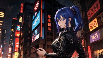 Картинка аниме город +улицы +интерьер +здания нейросети графика нейроарт ai art нейронные сети рисунки нейро искусство