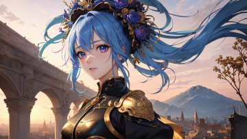 Картинка аниме пейзажи +природа нейросети графика нейроарт ai art нейронные сети рисунки нейро искусство