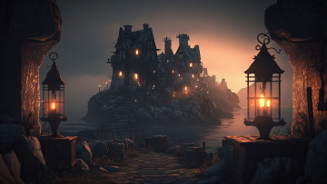 Картинка фэнтези иные+миры +иные+времена нейросети графика нейроарт ai art нейронные сети рисунки нейро искусство