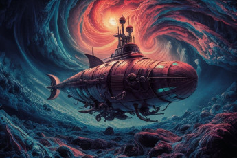 Картинка фэнтези транспортные+средства дирижабль