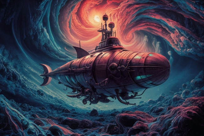 Обои картинки фото фэнтези, транспортные средства, дирижабль