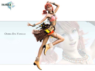 обоя видео игры, final fantasy xiii, девушка, наряд, движение