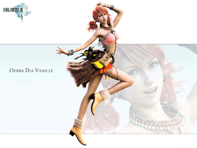 Обои картинки фото видео игры, final fantasy xiii, девушка, наряд, движение