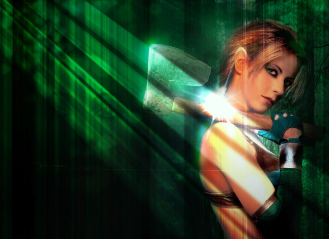 Обои картинки фото видео игры, spellforce,  the order of dawn, девушка, топор