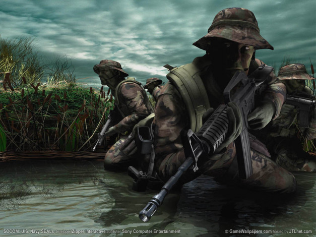 Обои картинки фото socom, navy, seals, видео, игры