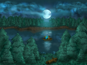 Картинка рисованные природа