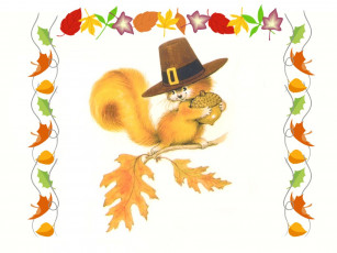 обоя рисованные, животные, белки