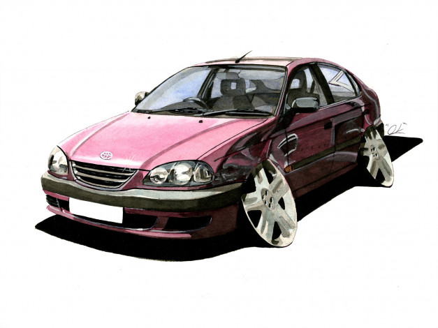 Обои картинки фото автомобили, рисованные