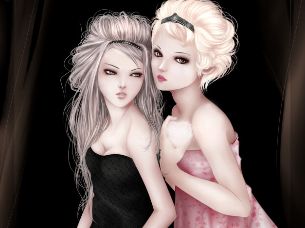 Обои картинки фото рисованные, люди