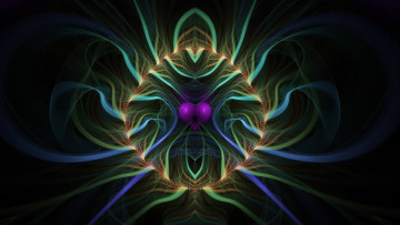 Картинка 3д графика fractal фракталы фон узор цвета