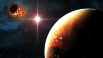 Картинка космос арт планеты