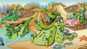 Картинка видео игры where’s my water крокодилы