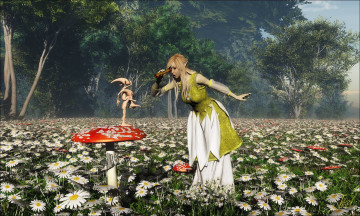 Картинка 3д графика elves эльфы фея