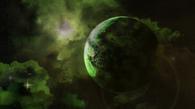Обои картинки фото космос, арт, планеты