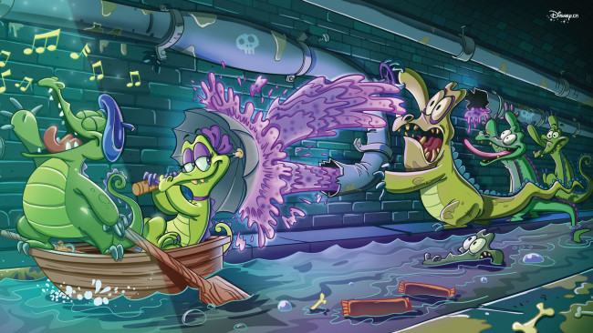 Обои картинки фото видео, игры, where’s, my, water, крокодилы