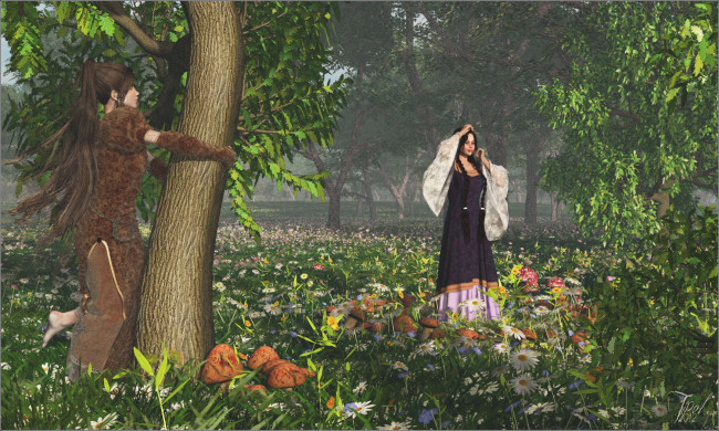 Обои картинки фото 3д, графика, elves, эльфы, фея