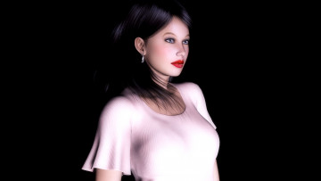 Картинка 3д графика people люди девушка