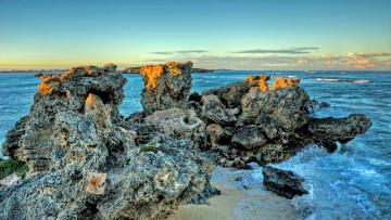 Картинка природа побережье облака горизонт скалы море