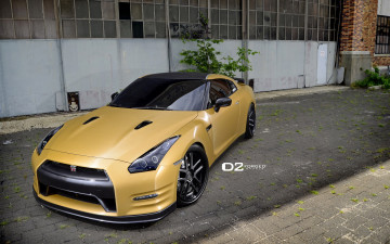 обоя автомобили, nissan, datsun, gt-r, yellow, ares