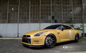 обоя автомобили, nissan, datsun, gt-r, yellow, ares