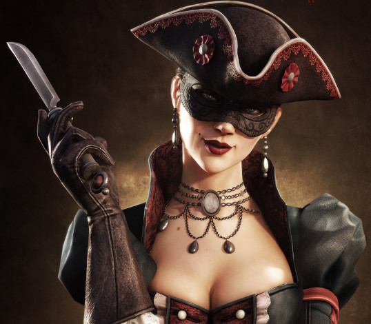 Обои картинки фото assassin`s, creed, iv, black, flag, видео, игры, anne, bonny