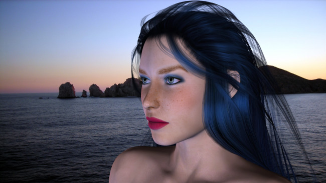 Обои картинки фото 3д, графика, portraits, портрет, лицо