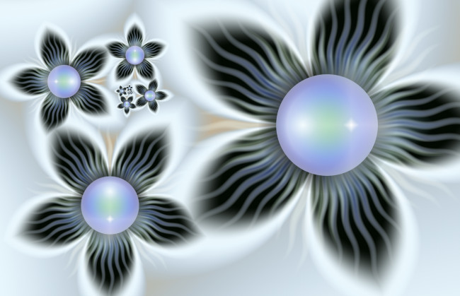 Обои картинки фото 3д, графика, flowers, цветы, узор, фон, цвета