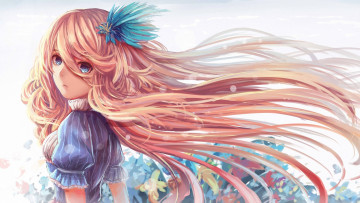 Картинка аниме *unknown+ другое заколка волосы девушка nio арт