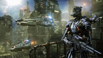 Картинка фэнтези роботы +киборги +механизмы оружие