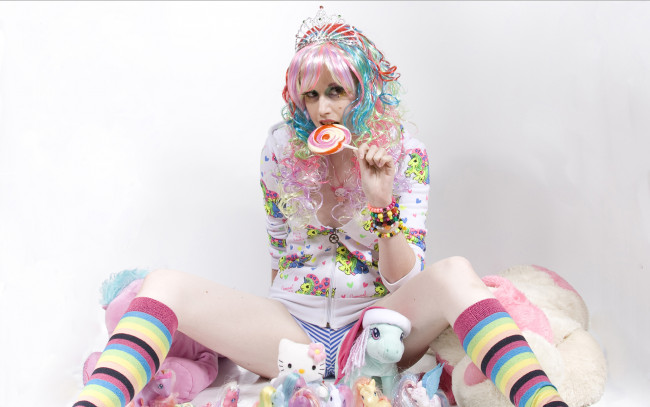 Обои картинки фото девушки, -unsort , креатив, леденец