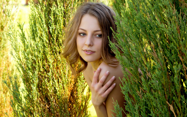 Обои картинки фото nikia a, девушки, -unsort , лица,  портреты, природа, лицо, глаза