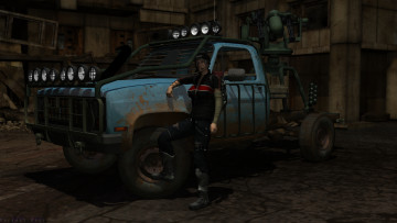 Картинка автомобили 3d+car&girl девушка взгляд фон автомобиль