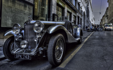 Картинка автомобили выставки+и+уличные+фото hdr brescia mmiglia coupe oldtimer retro style chrome